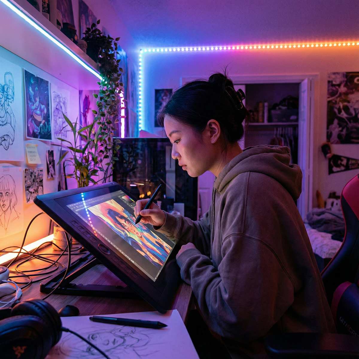 麻豆传媒创作者画意人生